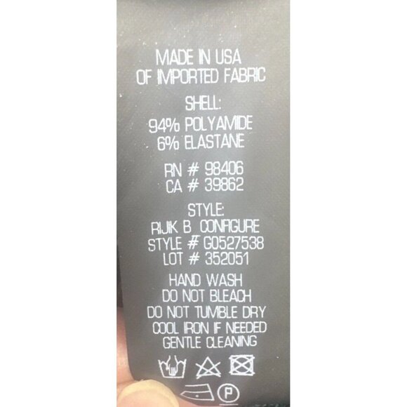 Theory Rijik B Configure Strech Knit Sheath Printed Dress Black Green Sz 10 - Picture 7 of 8